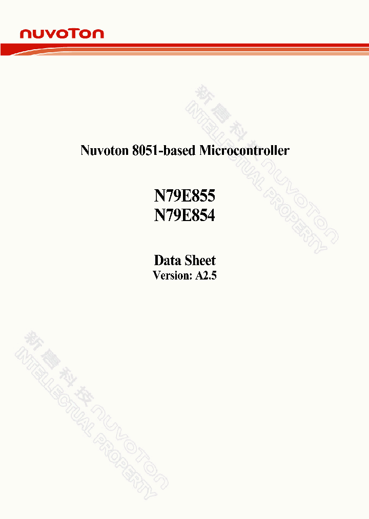 N79E855_8840655.PDF Datasheet