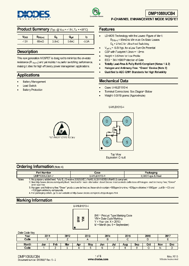 DMP1080UCB4_8834628.PDF Datasheet