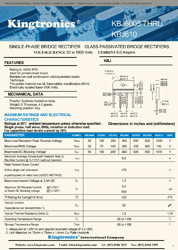 KBJ608_8847276.PDF Datasheet