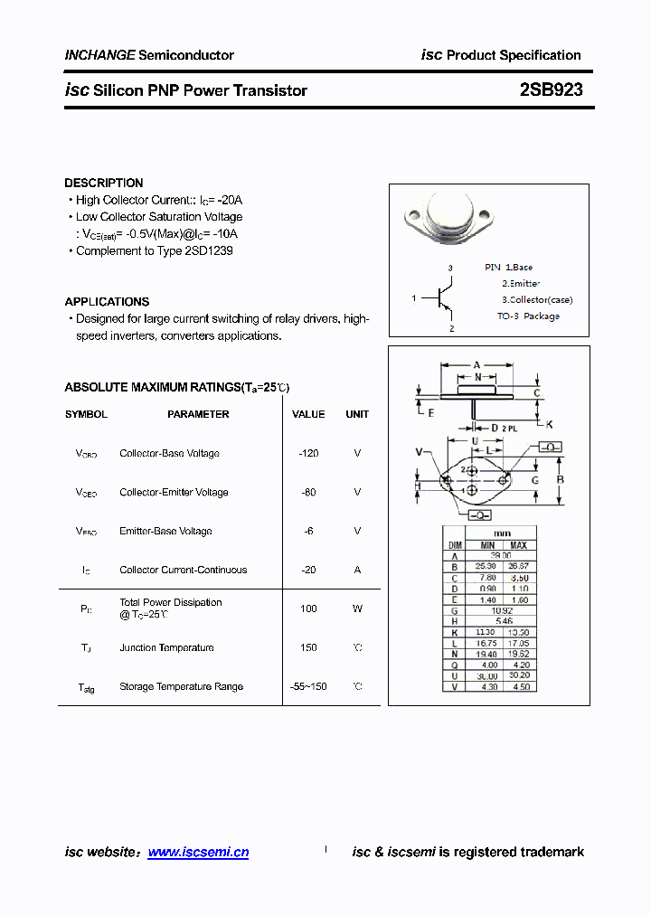 2SB923_8847800.PDF Datasheet