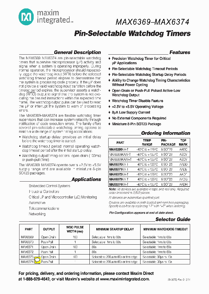 MAX6371KA_8867896.PDF Datasheet