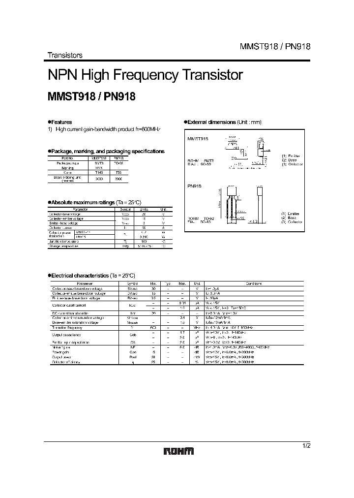 PN918_8877017.PDF Datasheet