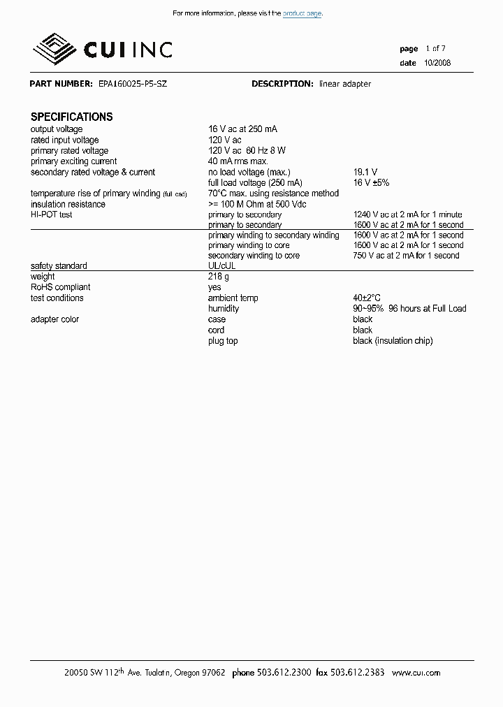 EPA160025-P5-SZ_8879368.PDF Datasheet