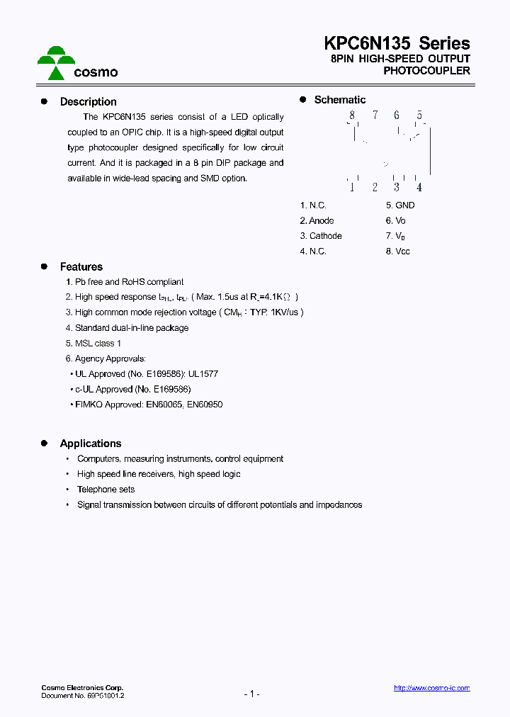 KPC6N135STL_8898122.PDF Datasheet