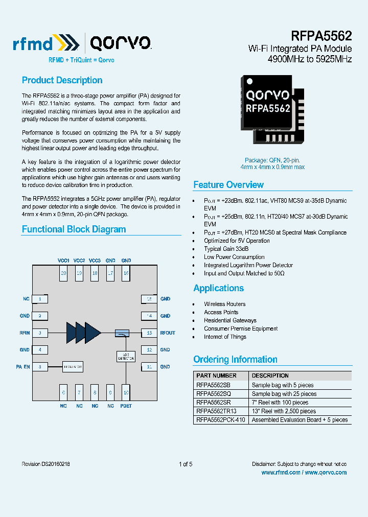 RFPA5562_8898674.PDF Datasheet