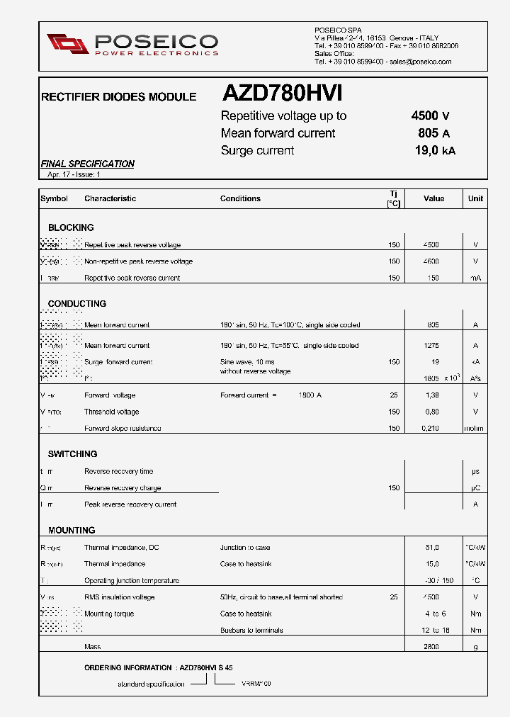 AZD780HVIS45_8904807.PDF Datasheet