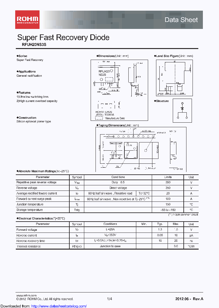 RFUH20NS3STL_8919017.PDF Datasheet