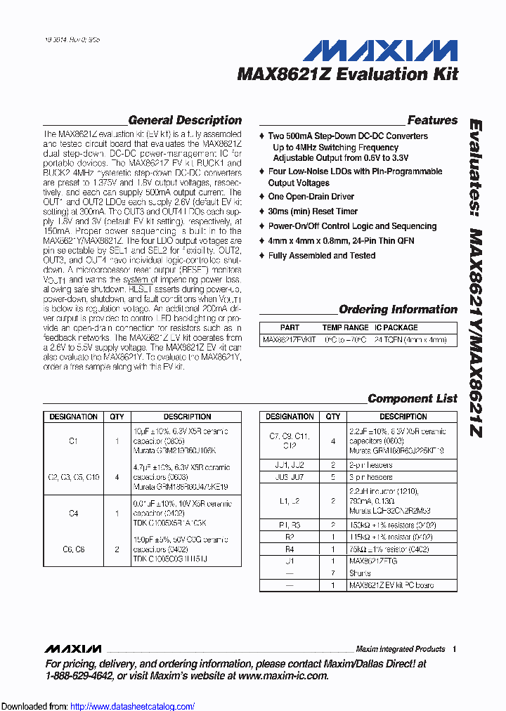 MAX8621ZEVKIT_8932712.PDF Datasheet