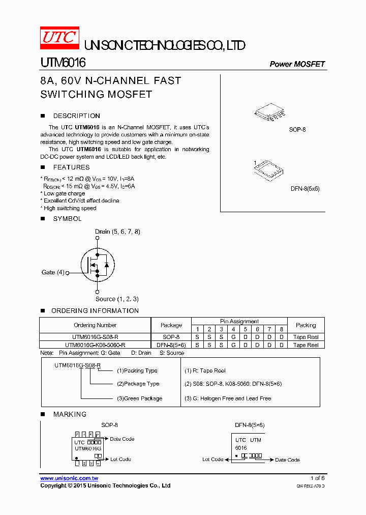 UTM6016_8944547.PDF Datasheet