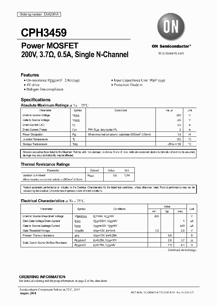 CPH3459_8961233.PDF Datasheet