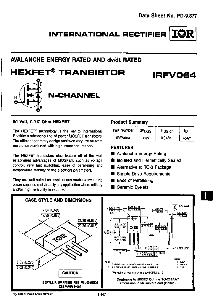 IRFV064_8964642.PDF Datasheet