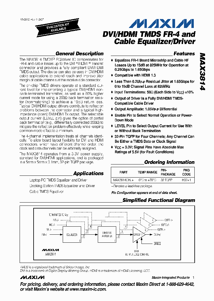 MAX3814CHJ_8979744.PDF Datasheet