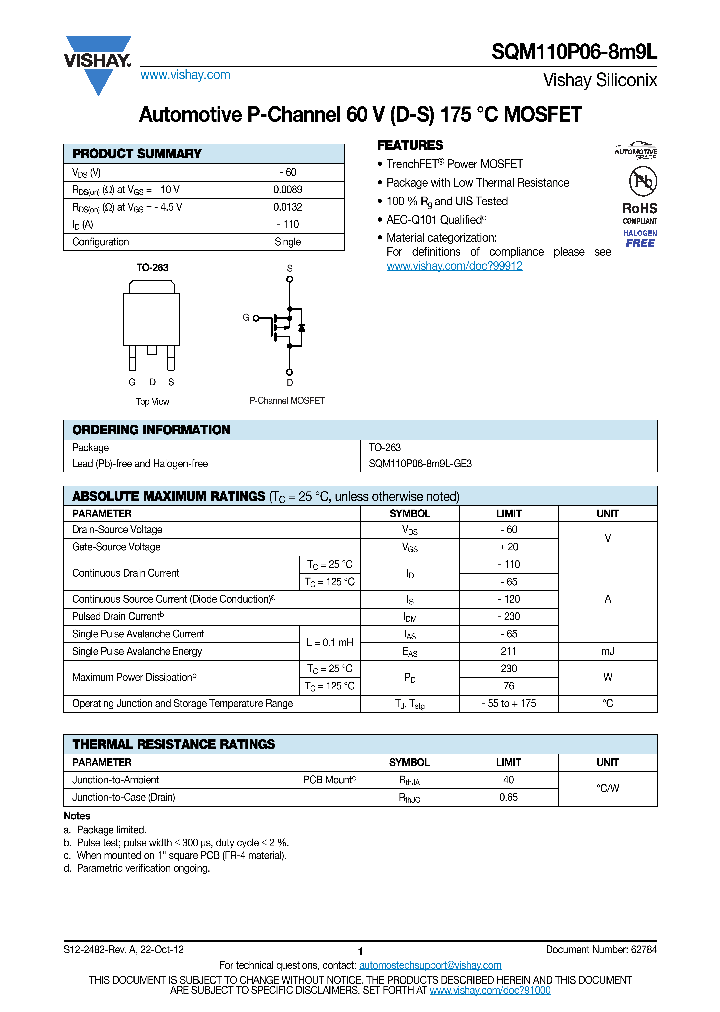 SQM110P068M9L-15_8983568.PDF Datasheet