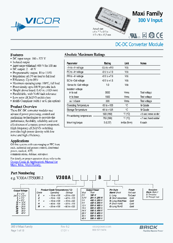 V300A8E400BL_9004534.PDF Datasheet