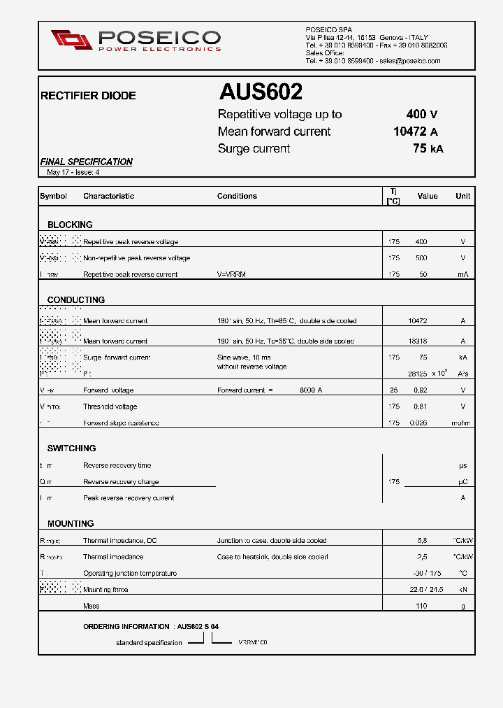 AUS602_9014810.PDF Datasheet