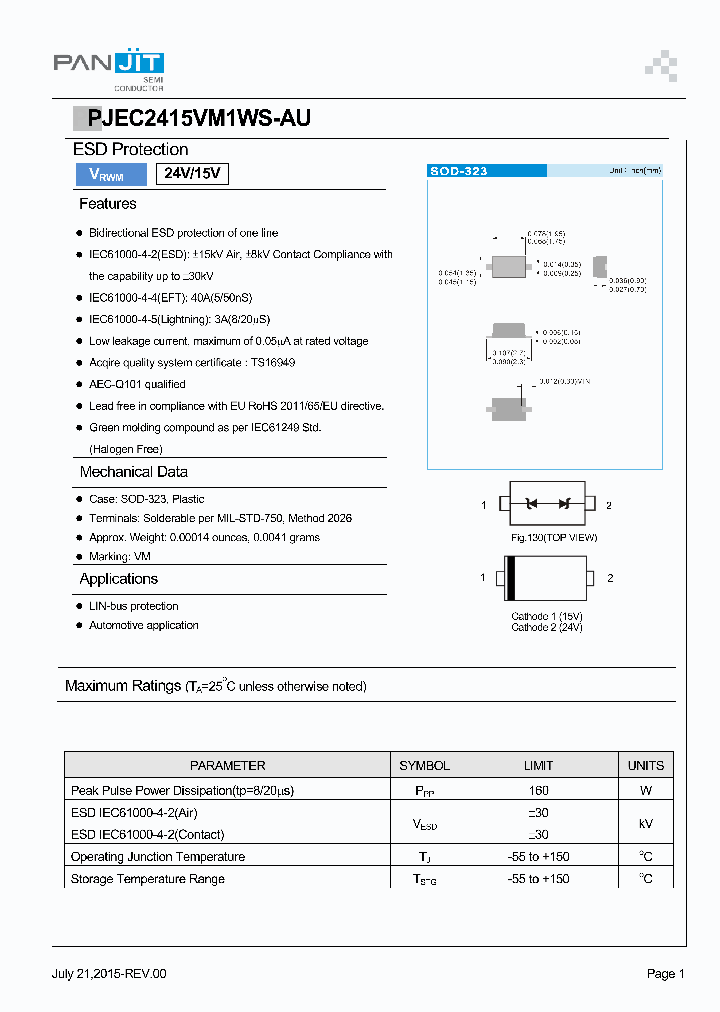 PJEC2415VM1WS-AU_9017126.PDF Datasheet