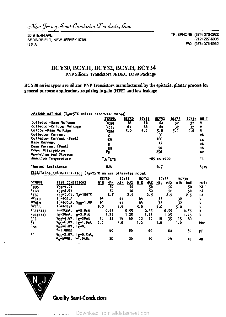 BCY30_9041042.PDF Datasheet