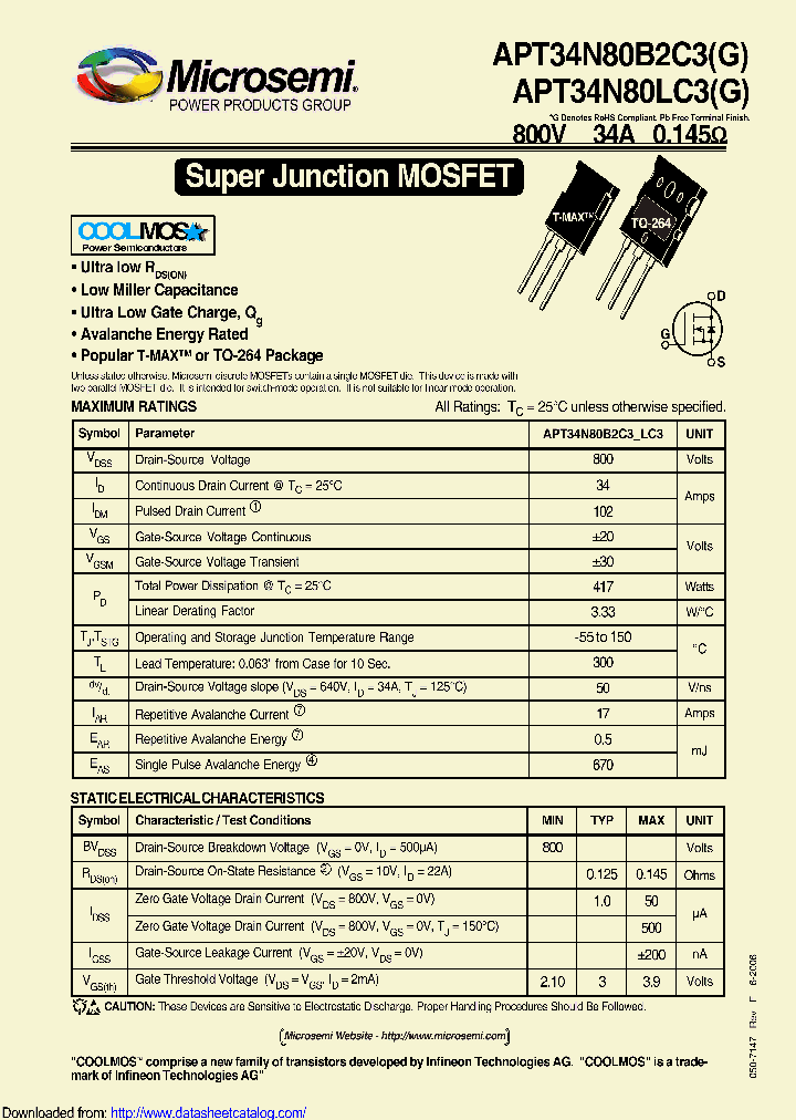 APT34N80B2C3G_9052476.PDF Datasheet