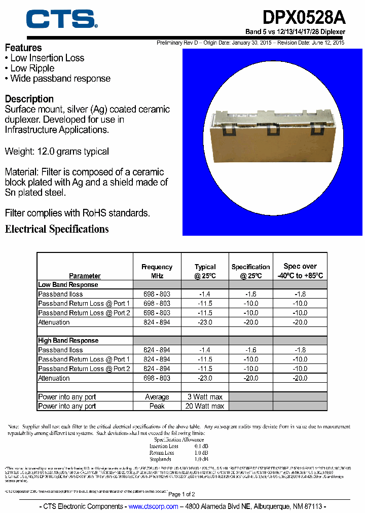 DPX0528A_9058518.PDF Datasheet