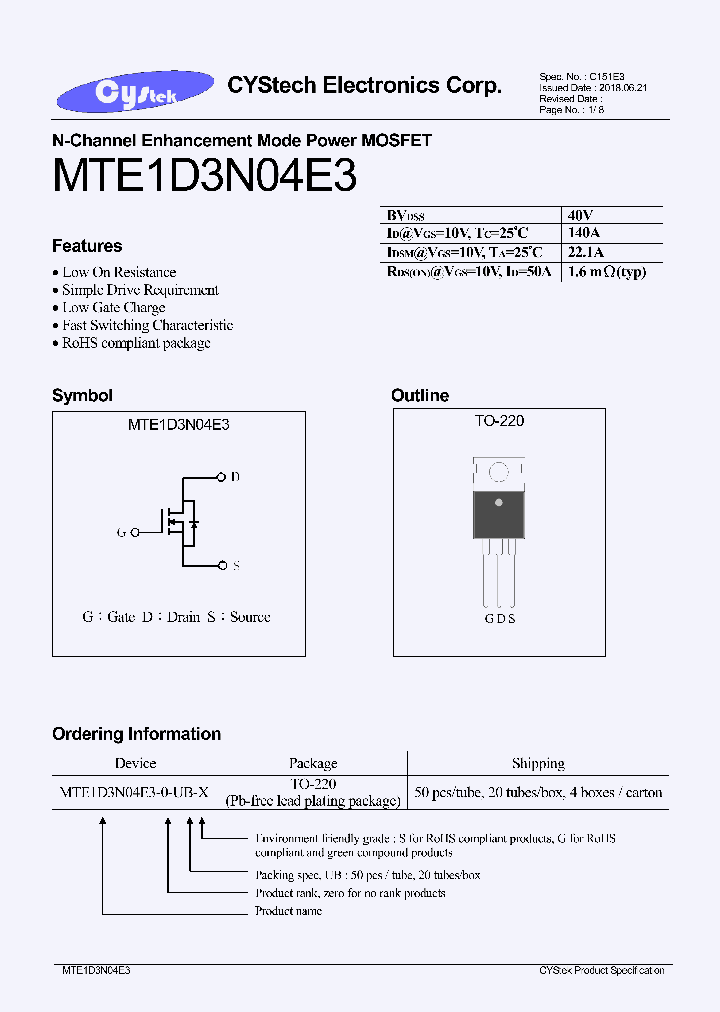 MTE1D3N04E3_9059639.PDF Datasheet