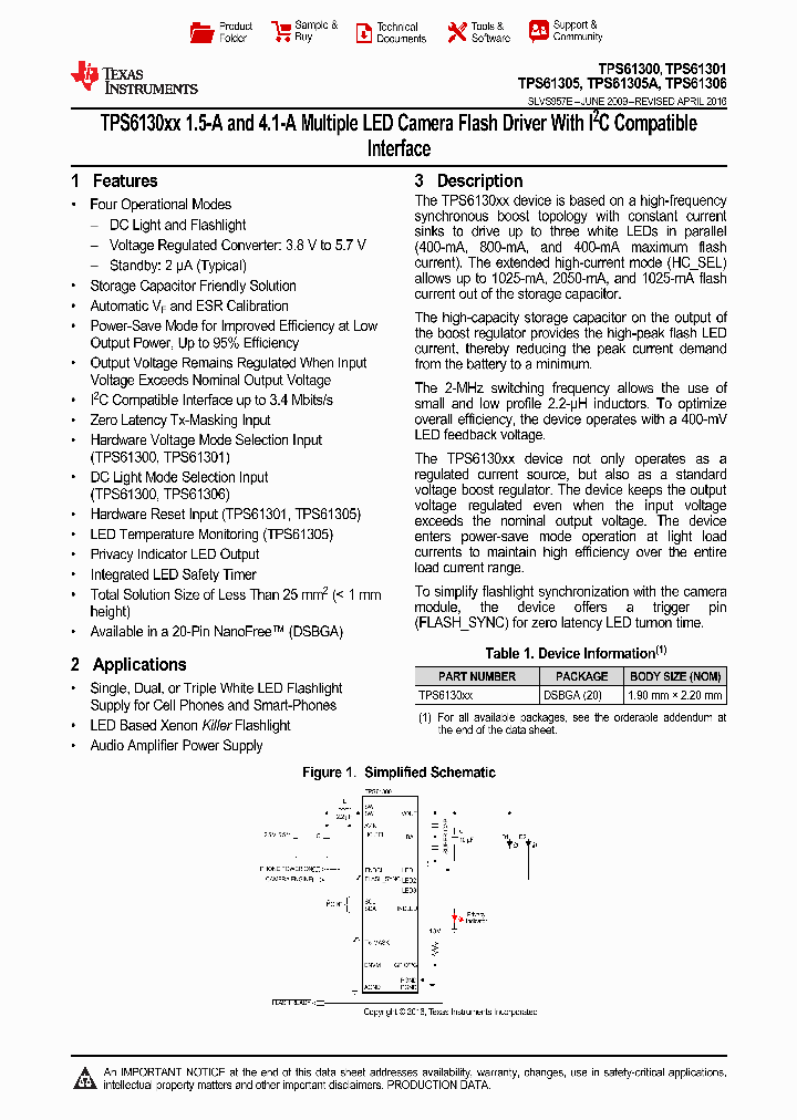 TPS61301YFFR_9102420.PDF Datasheet