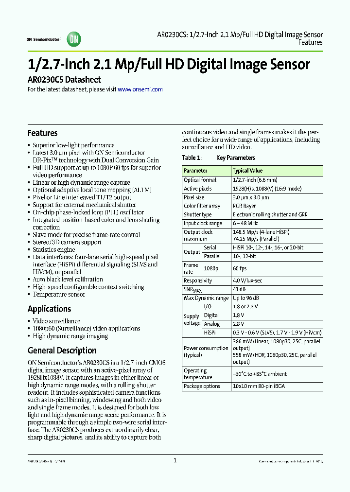 AR0230CSSC00SUEAH3-GEVB_9116030.PDF Datasheet